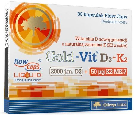Olimp Gold-Vit D3+K2 2000 j.m. 30 tabl.