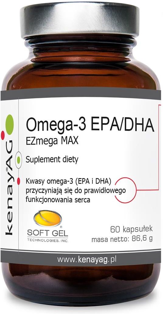 Soft Gel Omega 3 EPA DHA EZmega MAX 60 kaps Opinie i ceny na