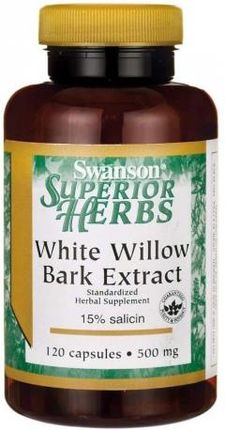 SWANSON Maximum Strength White Willow Bark 500mg 60 kaps.