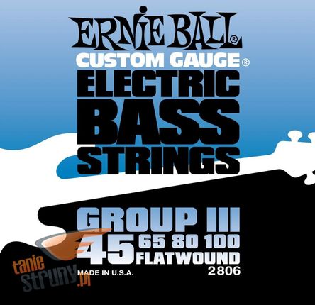 Ernie Ball (45-100) Flatwound Group III