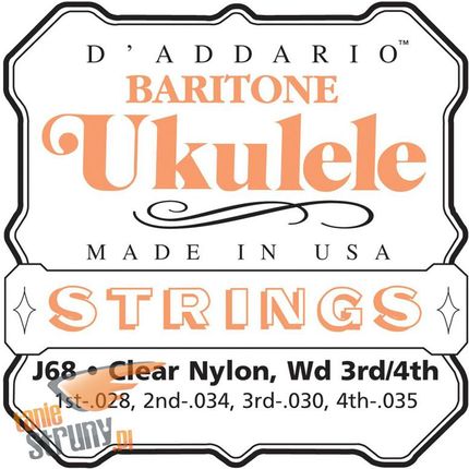 D'Addario struny do ukulele barytonowego