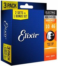 Zdjęcie Elixir 10-46 3-pak struny elektryczne Nanoweb - Podkowa Leśna