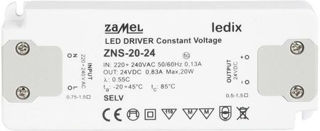 Zasilacz LED slim 20W 24V DC - ZNS-20-24