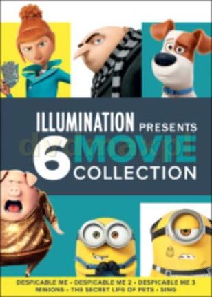 Illumination Presents: 6-Movie Collection (Despicable Me 1-3 / Minions / The Secret Life of Pets / Sing) (Jak ukraść księżyc / Minionki rozrabiają / G