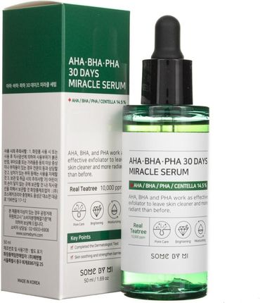 Somebymi Aha/Bha/Pha 30Days Miracle Serum Oczyszczające Serum Do Twarzy 50 ml