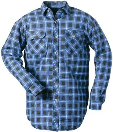 Koszula flanelowa robocza niebieska, w kratkę ocieplana CRAFTLAND - rozmiar XL