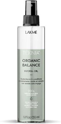 Lakme Teknia Organic Balance Hydra Oil 2 Fazowy Olejek Organiczny 200 ml