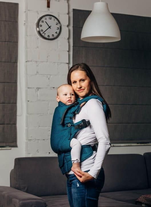 LennyLamb Nosidło Ergonomiczne 100% Bawełna Splot Tessera Tanzanit - zdjęcie 1 LennyLamb Nosidło Ergonomiczne 100% Bawełna Splot Tessera Tanzanit