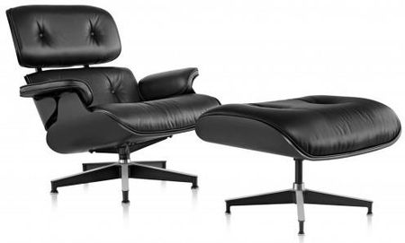 Design Town Fotel Z Podnóżkiem Insp. Lounge Chair All Black