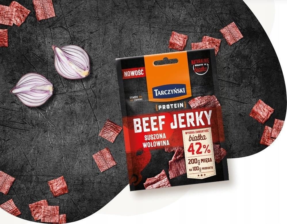 Tarczyński Protein Beef Jerky 25G - zdjęcie 2 Tarczyński Protein Beef Jerky 25G