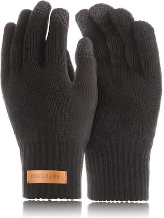 Męskie rękawiczki pięciopalczaste smart brodrene r1 czarne