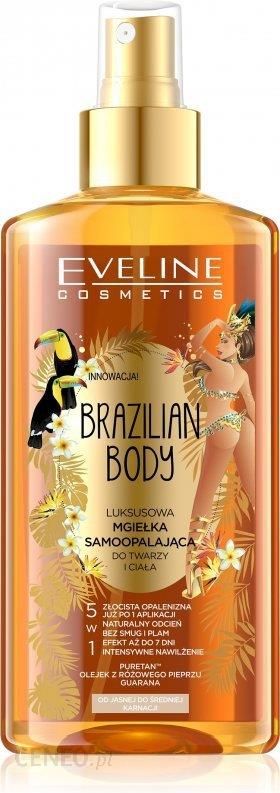 Eveline Cosmetics Luksusowa Mgiełka Samoopalająca Do Twarzy I Ciała 5 W 1 Brazilian Mist Face & Body 150 Ml