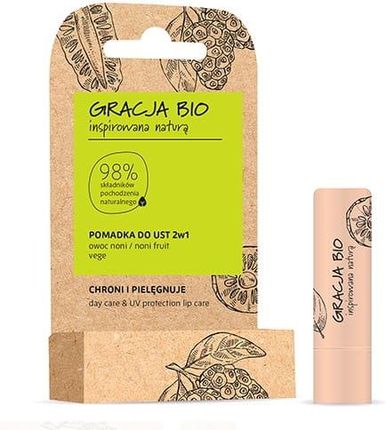 Gracja BIO Pomadka do ust 2w1 Noni 5g