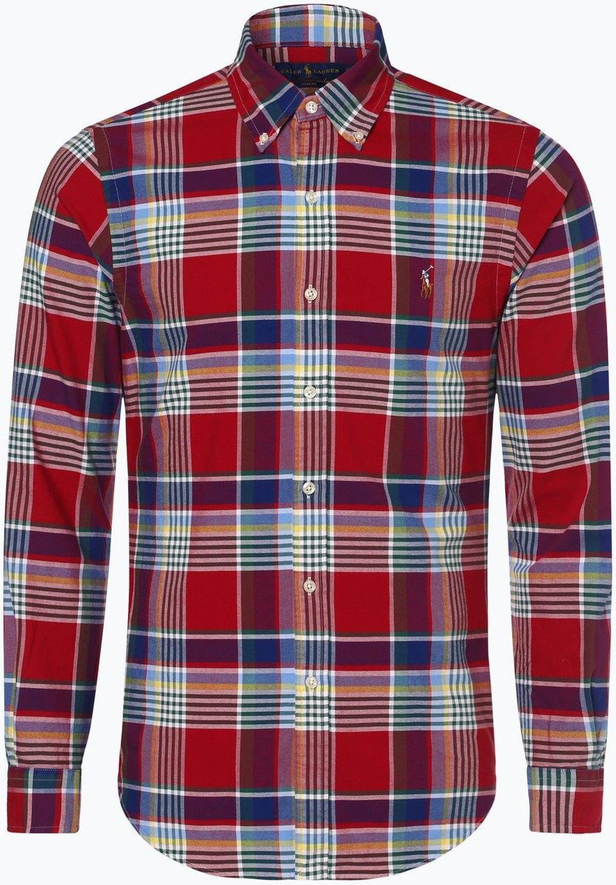 Polo Ralph Lauren Koszula męska – Slim Fit, czerwony Koszula męska Polo Ralph Lauren Koszule męskie czerwone