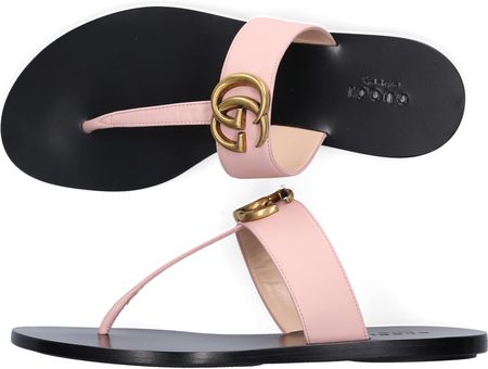 Gucci Kobiety Japonki A3I00 skóra cielęca GG Logo blady róż - Ceny