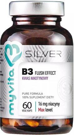 Myvita Silver Witamina B3 Flush Effect Kwas Nikotynowy 60 Kaps.