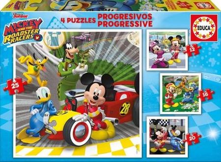 Educa Puzzle Progresywne 4w1 Micky I Zawodnicy