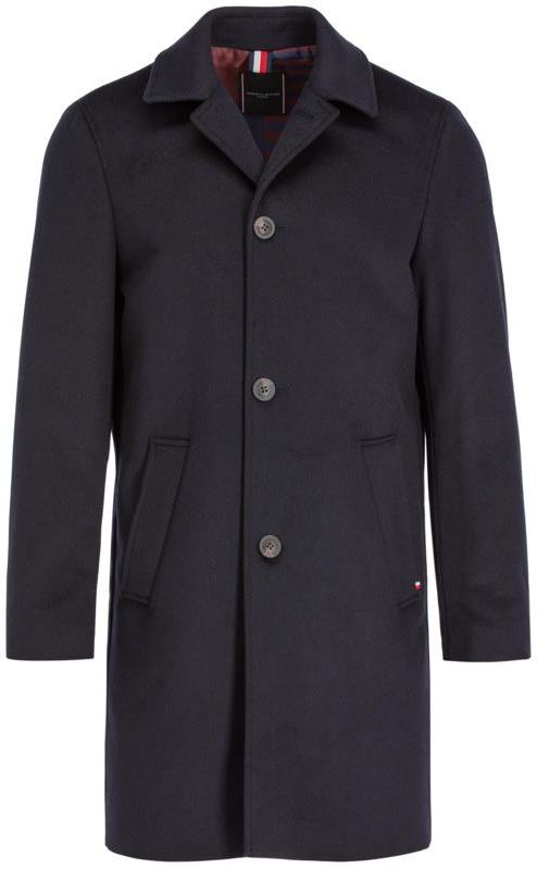 tommy hilfiger wool blend overcoat