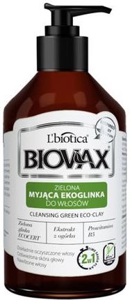 Biovax Ekoglinka Zielona Myjąca Ekoglinka Do Włosów 200 ml