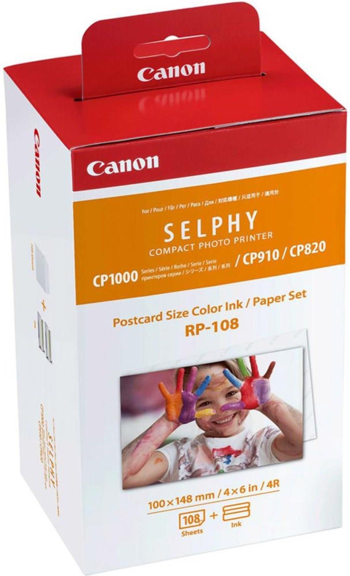 thumbnail image 2 of KP-108IN Ink & Paper Bundle For Canon Selphy CP1300, CP1500, CP1200 Printers – 108 Sheets + 3 Color Ink Cartridges 2 of 13