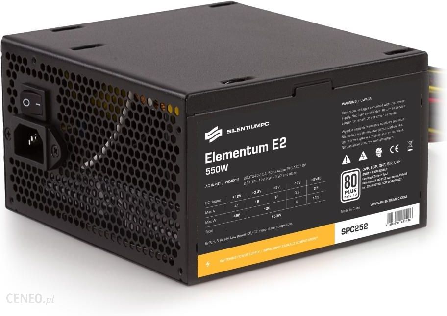  SilentiumPC Elementum E2 550W 80 Plus EU (SPC252)