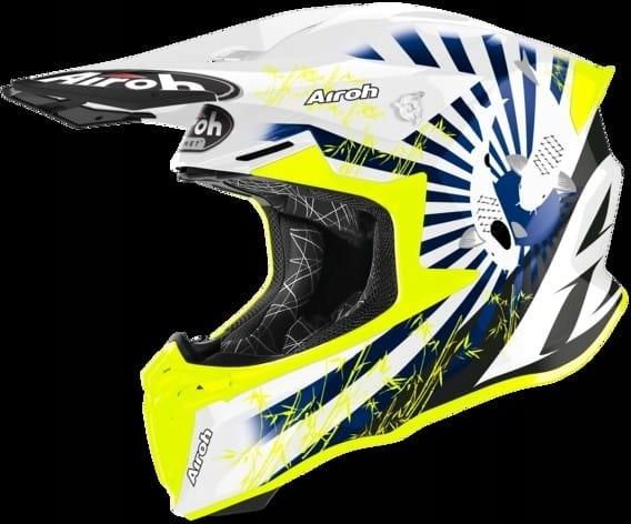 Kask motocyklowy Kask Airoh Twist 2.0 Katana Yellow Gloss L