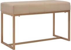 Zdjęcie Ławka 80 Cm Beżowa Aksamitna - Gdynia