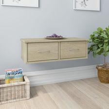 Zdjęcie Półka Ścienna Z Szufladami Dąb Sonoma 60X26X18 5 Cm - Wejherowo
