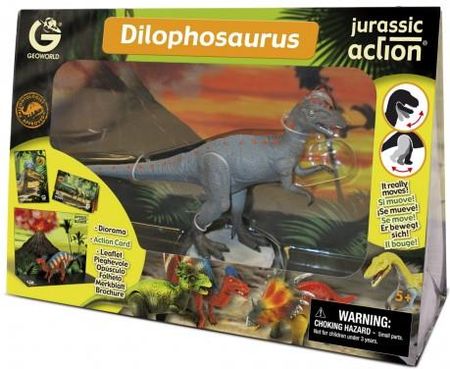 Geoworld Dinozaur Figurka Ruchoma Dilophosaurus Jurassic Action Geo243