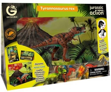 Geoworld Dinozaur Figurka Ruchoma Tyrannosaurus Rex Jurassic Action Geo288