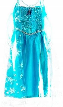 Elsa Kraina Lodu sukienka niebieska kostium 120cm