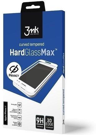 3MK Glass Max Privacy iPhone 7 biały white, FullScreen Glass Privacy - Biały