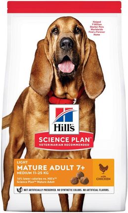 Hill'S Science Plan Mature Adult 7+Medium Light Kurczak 14Kg