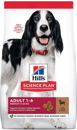 Hill'S Science Plan Adult 1 6 Medium Jagnięcina Z Ryżem 18Kg