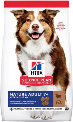 Hill'S Science Plan Mature Adult 7+Medium Jagnięcina Z Ryżem 2X14Kg