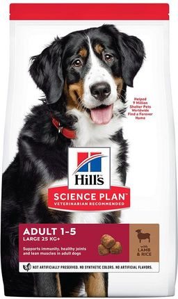 Hill'S Science Plan Adult 1 5 Large Jagnięcina Z Ryżem 14Kg