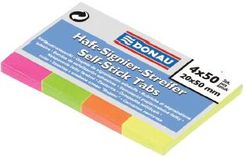 Zdjęcie Zakładka samopoprzylepna DONAU 20x50/4x40k neon 201 - Jastrzębie-Zdrój