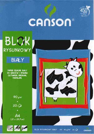 Blok rysunkowy CANSON A4 biały