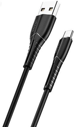 USAMS Kabel U35 USB-C 2A Fast Charge 1m czarny/black SJ366USB01 (US-SJ366)