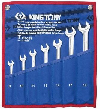 King Tony Zestaw Kluczy Płasko-Oczkowych 7el 8-19Mm (12C7MRN)
