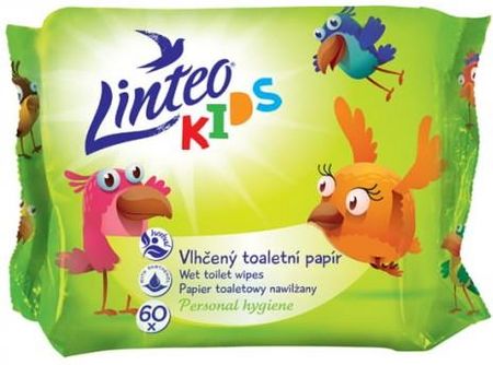 Linteo Kids Nawilżany Papier Toaletowy dla Dzieci 60Szt.