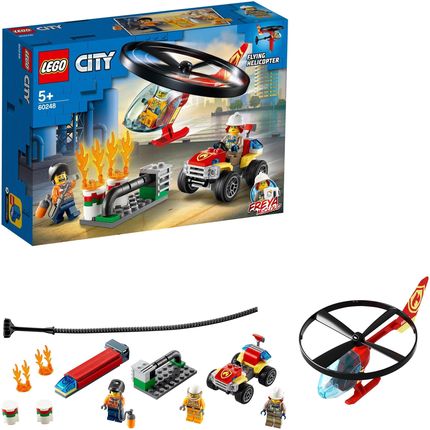 LEGO City 60248 Helikopter strażacki leci na ratunek