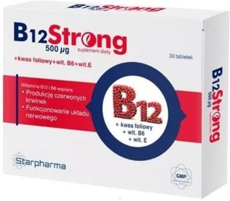 STARPHARMA Vitaminum B12 500 mcg Strong 30 tabl