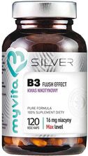 Zdjęcie MyVita Silver Witamina B3 Flush Effect kwas nikotynowy 120 kaps - Michałowo