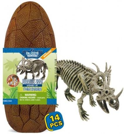 Geoworld Jajo Dinozaura Szkielet Do Złożenia Styracosaurus 26Cm Dr Steve Hunters Geo1745