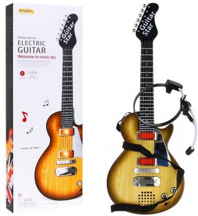 Ramiz Gitara Elektryczna Rockowa Stylizacja Drewna Hk-9080B Wood