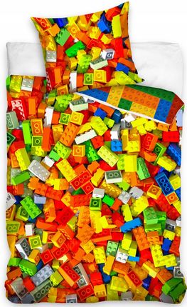 Pościel Dziecięca Z Klockami Lego 140x200Cm Klocki 3