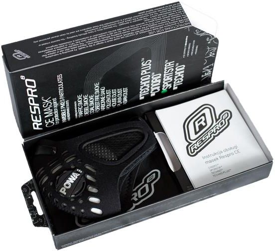 RESPRO MASKA ANTYSMOGOWA SPORTSTA CE BLACK - zdjęcie 1 RESPRO MASKA ANTYSMOGOWA SPORTSTA CE BLACK