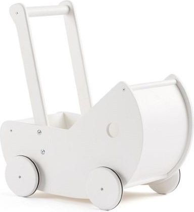 Kids Concept Drewniany Wózek Dla Lalek Biały