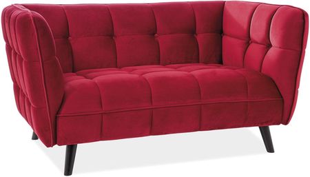 Signal Sofa Castello Velvet 2 Bordowa